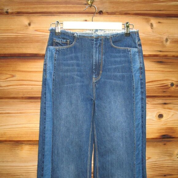 Rebecca Taylor High Rise Wide Leg Jeans - Picture 5 of 11